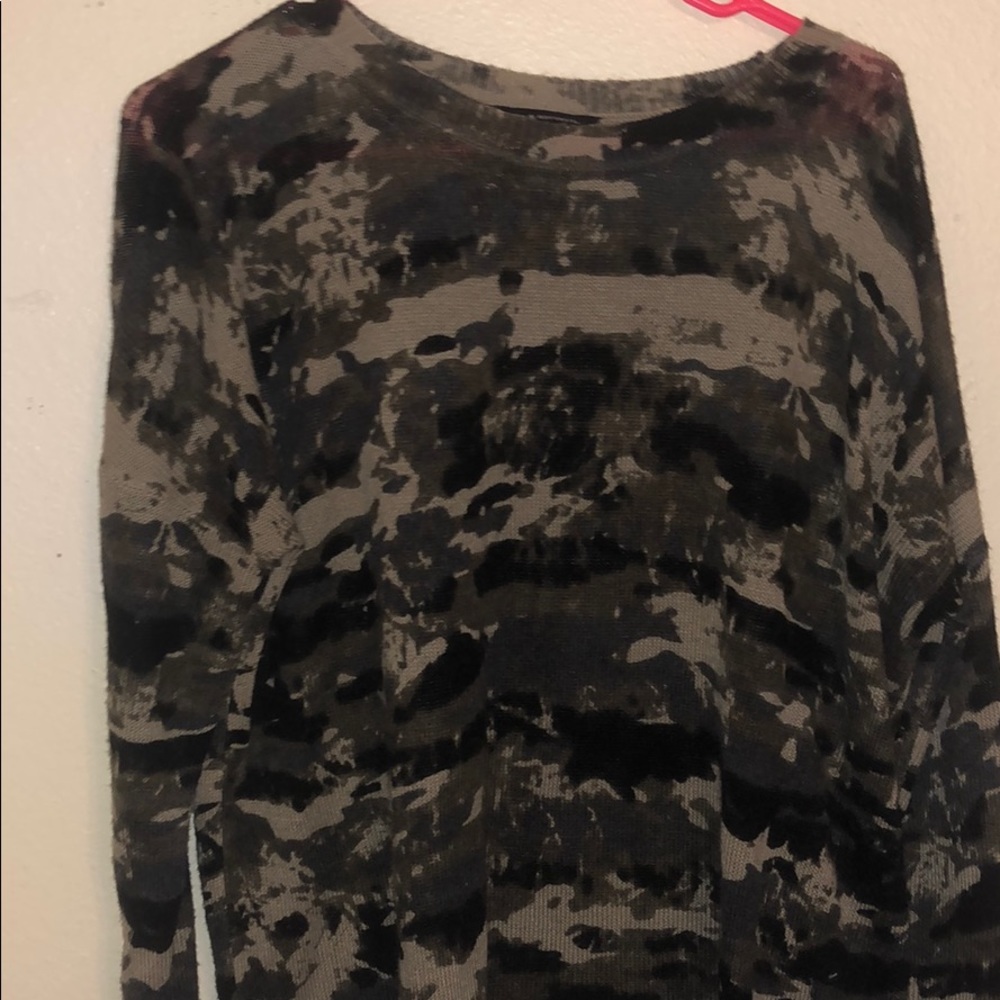 Camo sweater